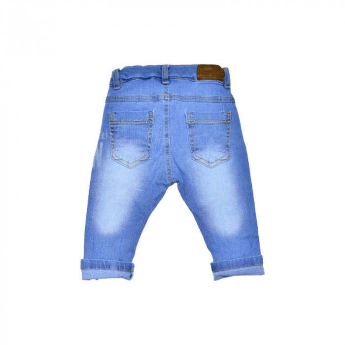Blugi pentru baieti Mini Junior BLGMJ-3301, Albastru [2]