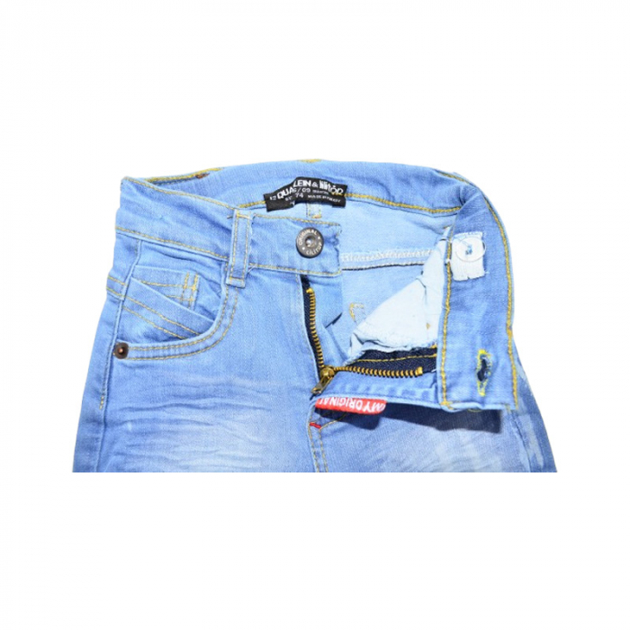 Blugi pentru baieti Mini Junior BLGMJ-3301, Albastru [3]