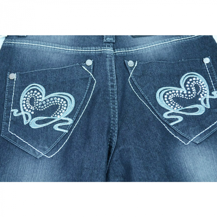 Blugi pentru fete Mini Junior BLPF-10-134, Gri [3]