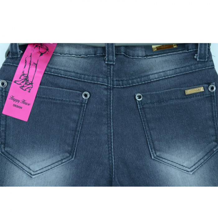 Blugi pentru fete Happy House HM-039-146-cm, Gri [2]