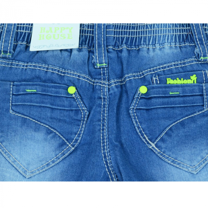 Blugi pentru fete Happy House KS1209-92-cm, Albastru [2]