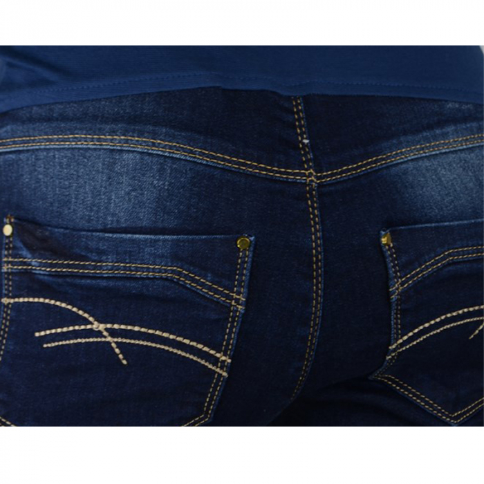 Blugi pentru gravide Busa BSA5B, Bleumarin [4]