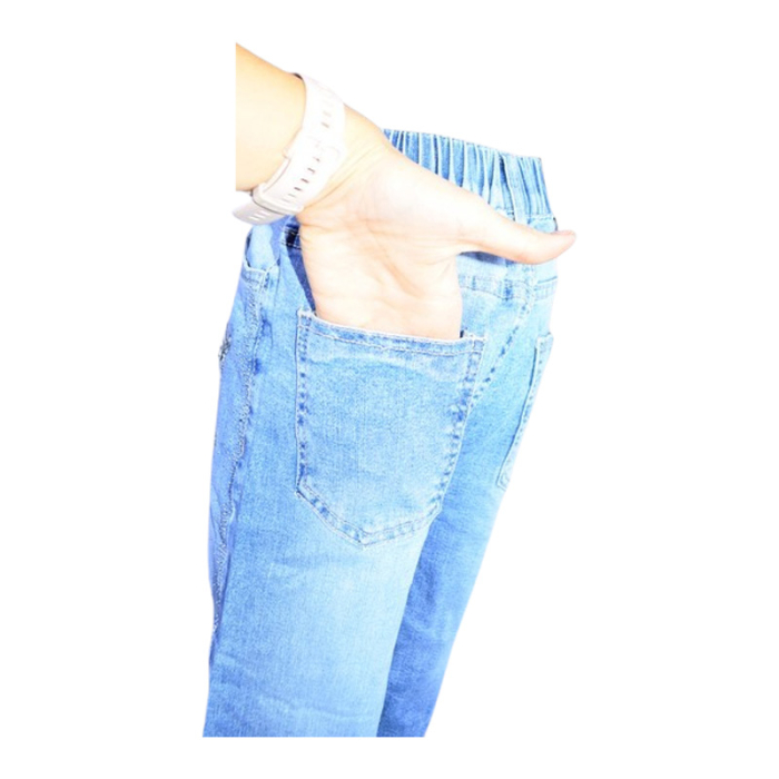 Blugi Wide Leg, pentru fete, Happy House LL-903-8, Albastru [6]