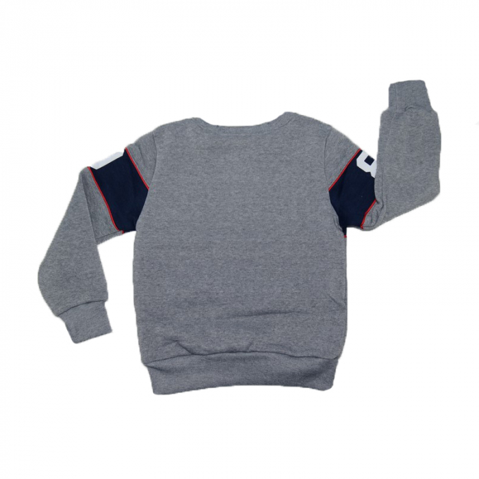 Bluza captusita cu maneca lunga pentru baieti Happy House KK-9004-A-140, Gri [2]
