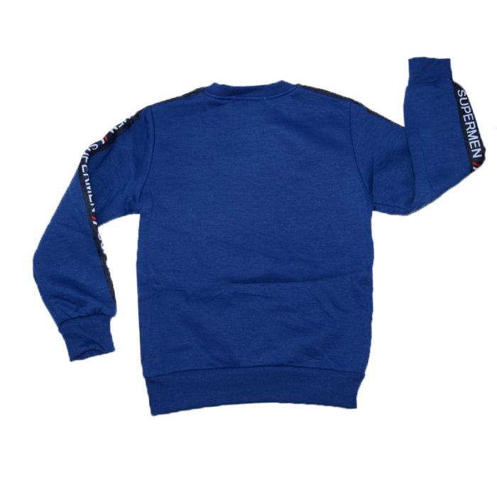 Bluza captusita cu maneca lunga pentru baieti Happy House KK-9005-B-140, Albastru [2]