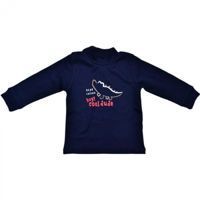 Bluza cu guler, pentru baieti, Mini Junior 7313B2, Bleumarin [1]