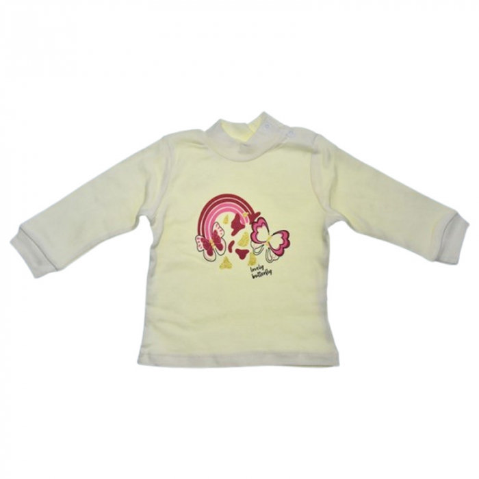 Bluza cu guler, pentru fete, Mini Junior 7319G, Galben [1]