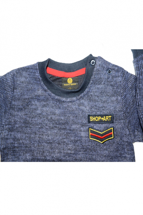 Bluza cu maneca lunga pentru baieti Happy House HB-2058-B1-98, Bleumarin [2]