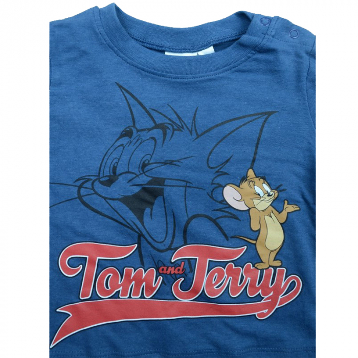 Bluza cu maneca lunga pentru baieti Sun City Tom si Jerry RH0080AL-80, Albastru [2]