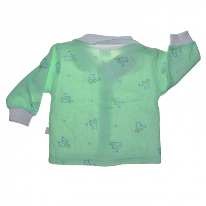 Bluza cu maneca lunga de frotir pentru baieti Koala B1100, Verde [2]