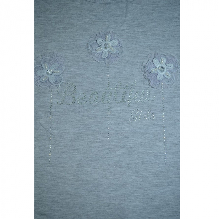 Bluza cu maneca lunga pentru fete Happy House WB-2002G-110, Gri [2]