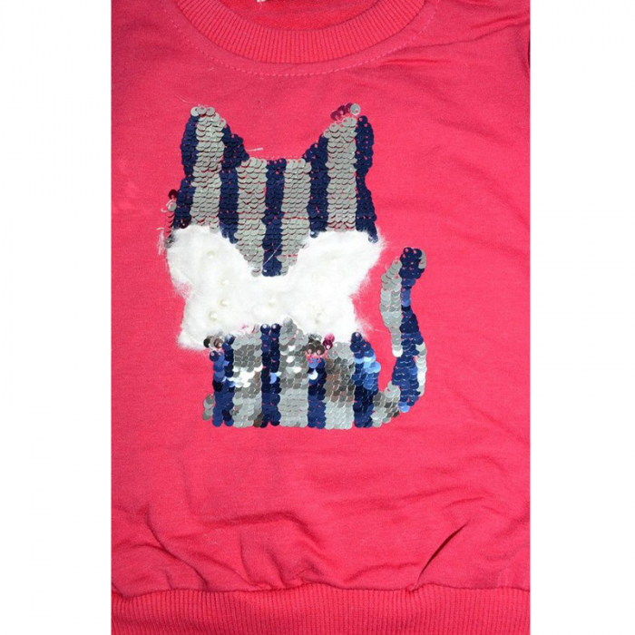 Bluza cu maneca lunga pentru fete Happy House WB-2308-F-104, Fucsia [3]