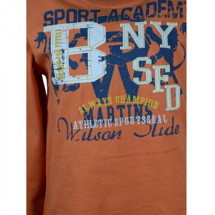Bluza cu maneca lunga pehntru baieti Wendee DS101121-1P-122, Portocaliu [2]