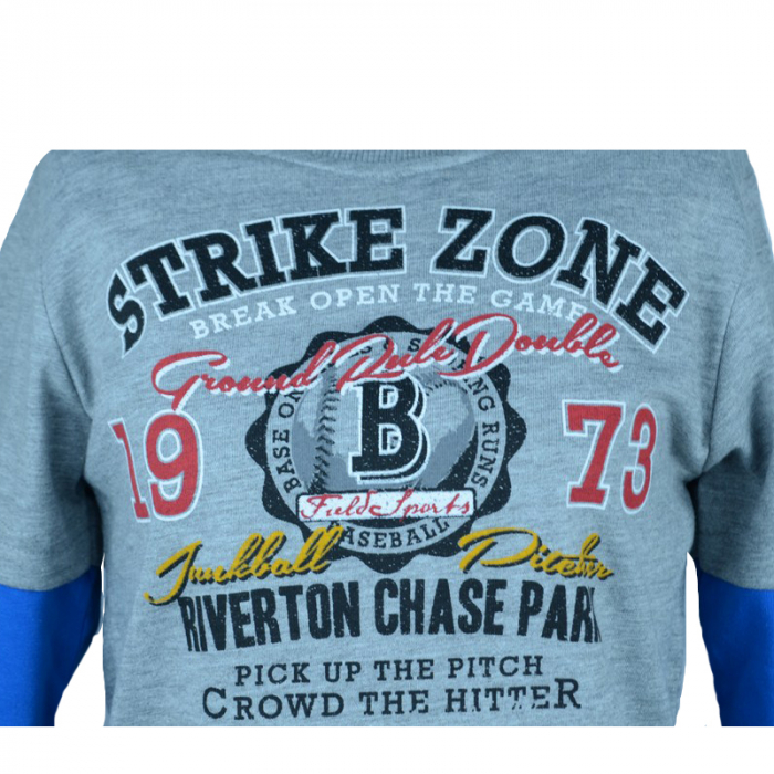 Bluza cu maneca lunga pentru baieti Wendee OZ101425-1-104, Multicolor [2]