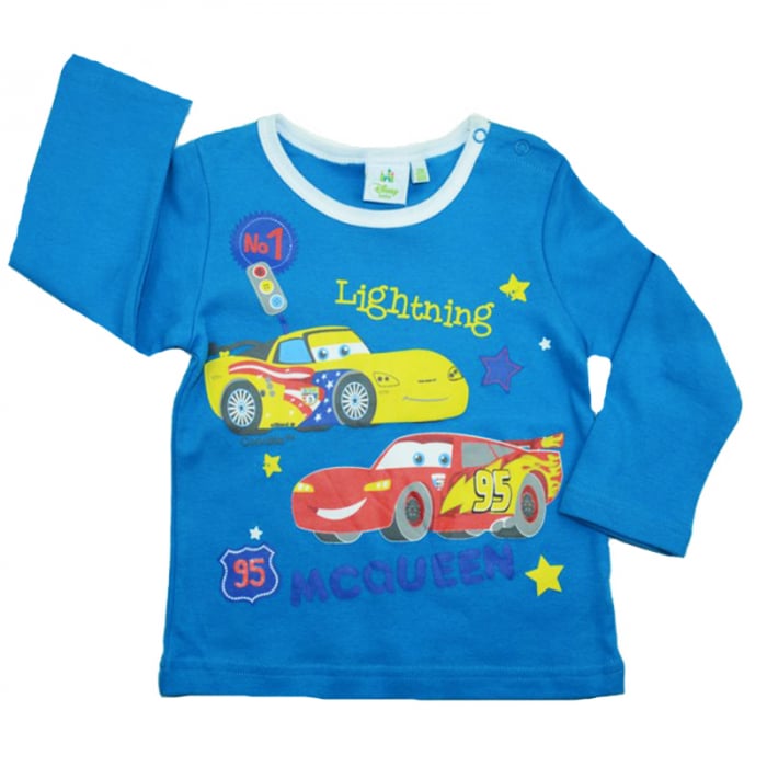 Bluza cu maneca lunga pentru baieti Cars Disney DISK-JTKL41501AL-86, Albastru [1]