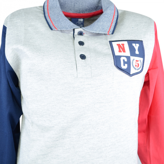 Bluza cu maneca lunga pentru baieti GT 7862-128, Gri [2]