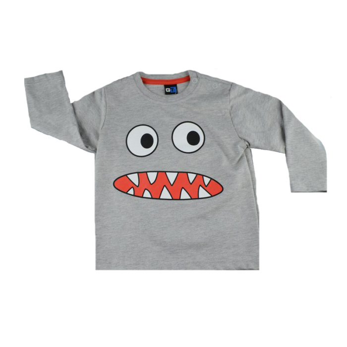 Bluza cu maneca lunga pentru baieti GT GT-5441G-80, Gri [1]