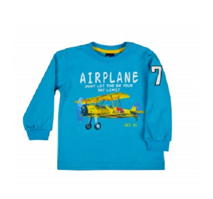 Bluza cu maneca lunga pentru baieti GT GT-5612T-74, Albastru [1]