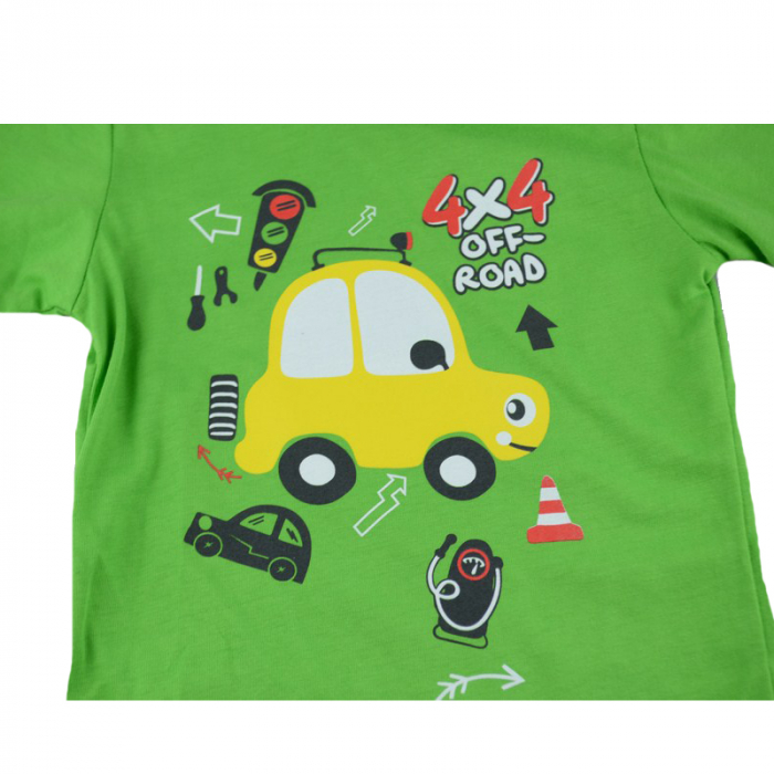 Bluza cu maneca lunga pentru baieti GT GT-5628V-74, Verde [2]