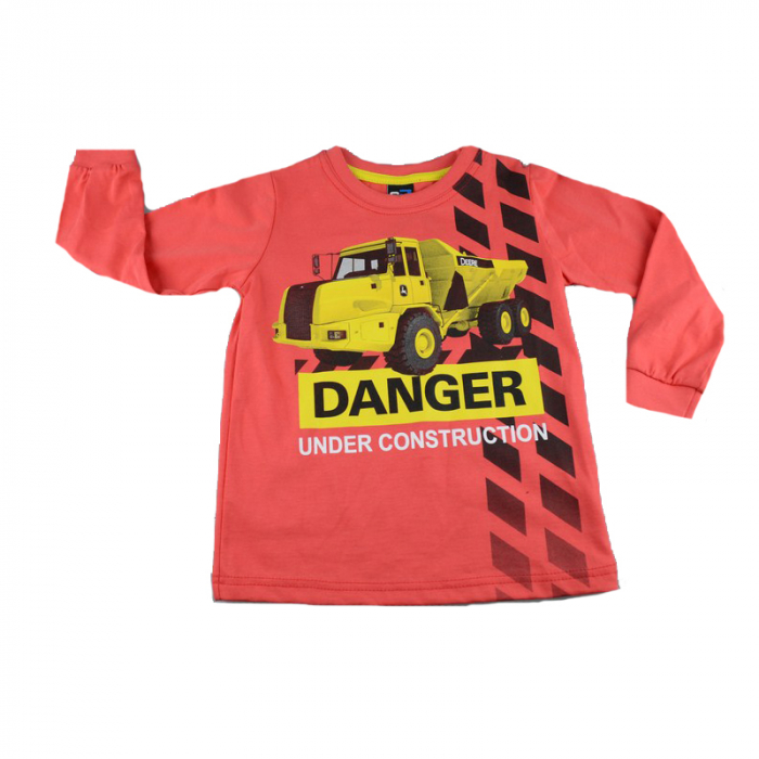 Bluza cu maneca lunga pentru baieti GT GT-5747CO-92, Coral [1]