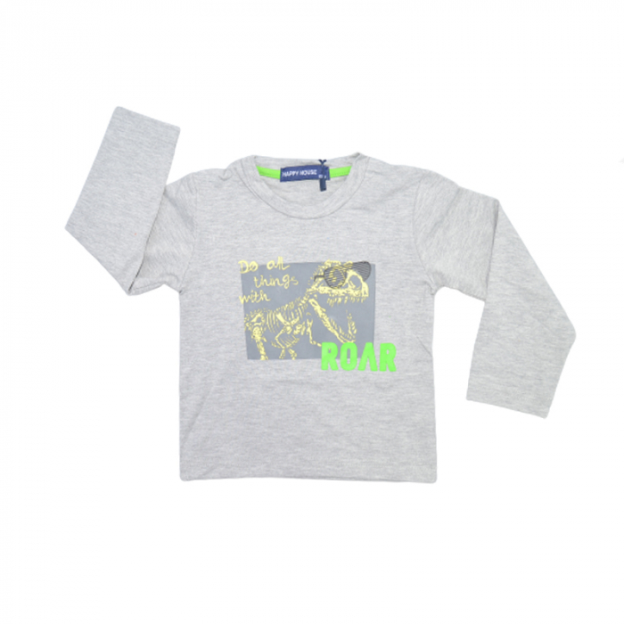 Bluza cu maneca lunga pentru baieti Happy House HB-8902G, Gri [1]