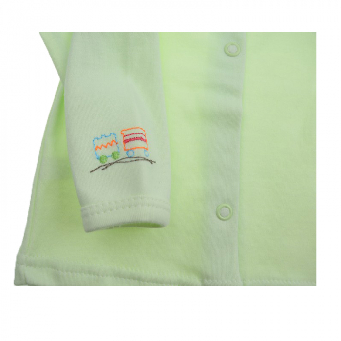 Bluza cu maneca lunga pentru baieti Koala Amma Train A01-063-62-cm, Verde [3]