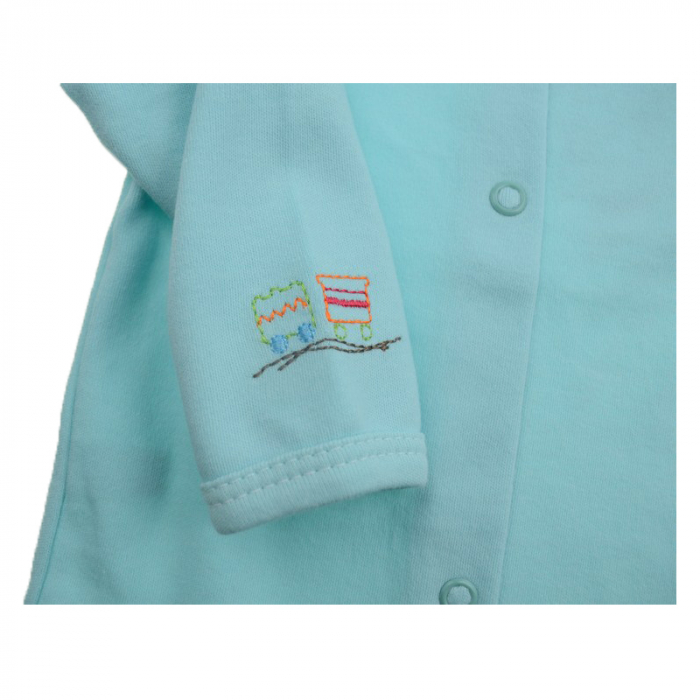 Bluza cu maneca lunga pentru baieti Koala Amma Train A01-063T-62-cm, Turcoaz [3]