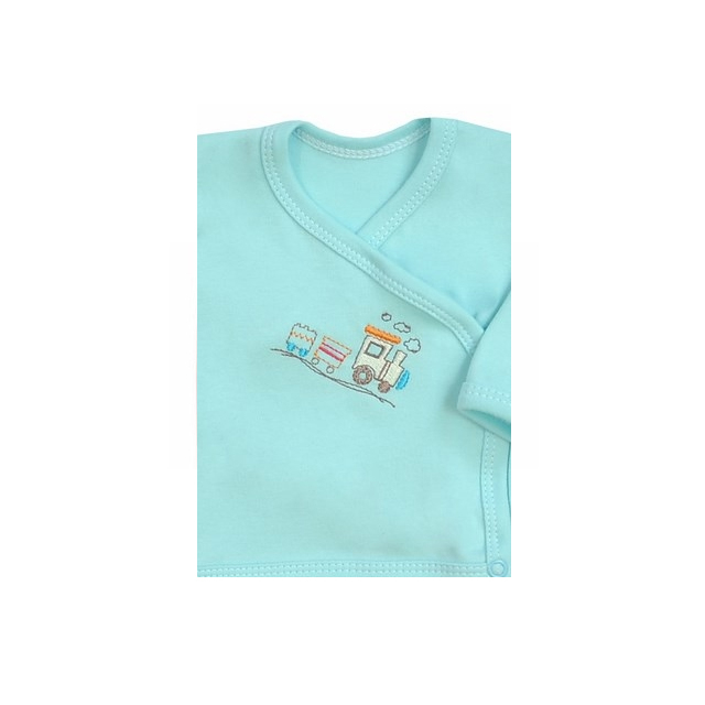 Bluza cu maneca lunga pentru baieti Koala Amma Train A01-109T-62-cm, Turcoaz [2]