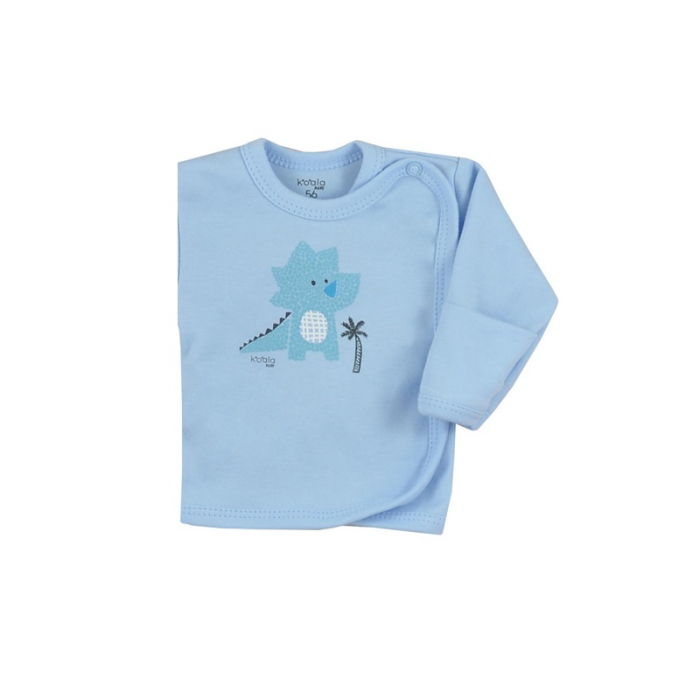 Bluza cu maneca lunga pentru baieti Koala Farma 08-165A-56-cm, Albastru [2]