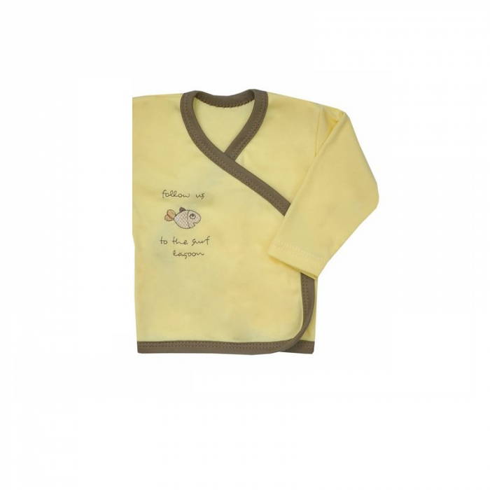 Bluza cu maneca lunga pentru baieti Koala Rybka B01-032G-62-cm, Galben [2]