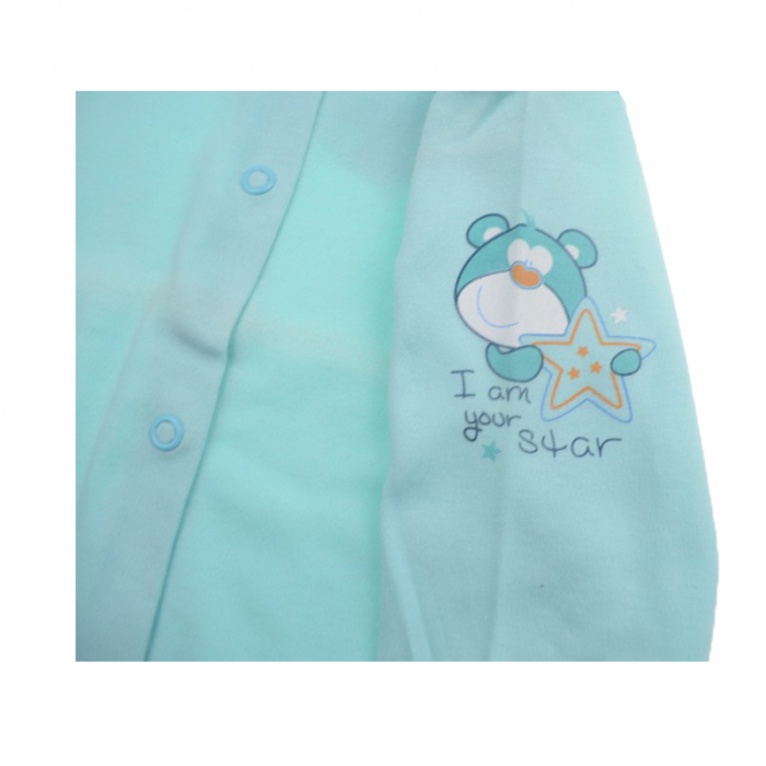 Bluza cu maneca lunga pentru baieti Koala Tosiek 040A-80-cm, Turcoaz [3]