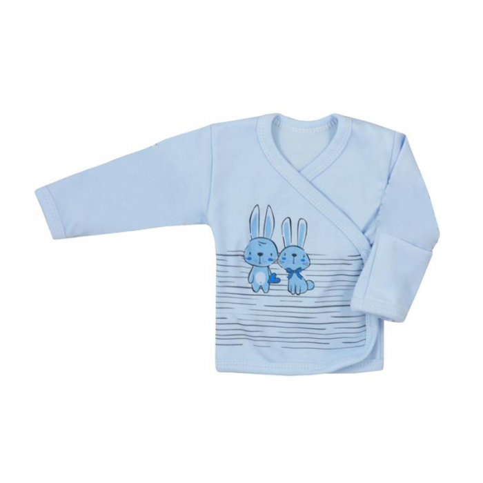 Bluza cu maneca lunga pentru baieti Koala Zajaczki 06-669A-62-cm, Albastru [1]