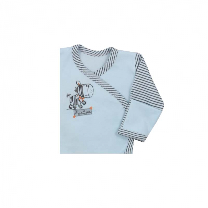 Bluza cu maneca lunga pentru baieti Koala Zebra 2942AL-80-cm, Albastru [2]