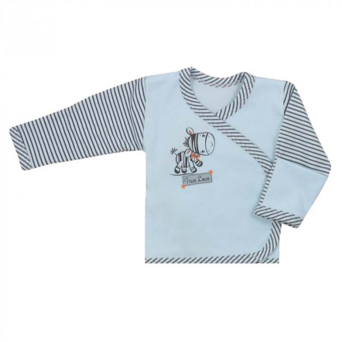 Bluza cu maneca lunga pentru baieti Koala Zebra 2942AL-80-cm, Albastru [1]