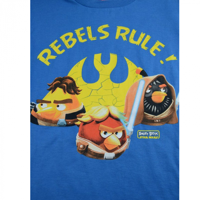 Bluza cu maneca lunga pentru baieti MARCO&POLO Angry Birds EMB061AL-128, Albastru [2]