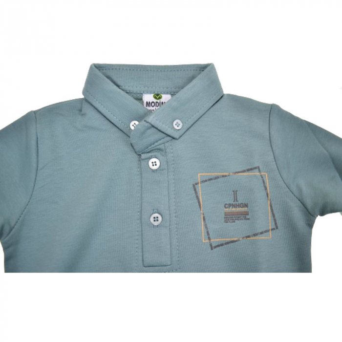 Bluza cu maneca lunga pentru baieti Modima MOD1606, Verde [3]