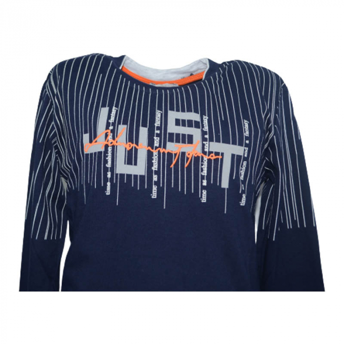 Bluza cu maneca lunga pentru baieti OLC SVR 180323-10, Bleumarin [3]