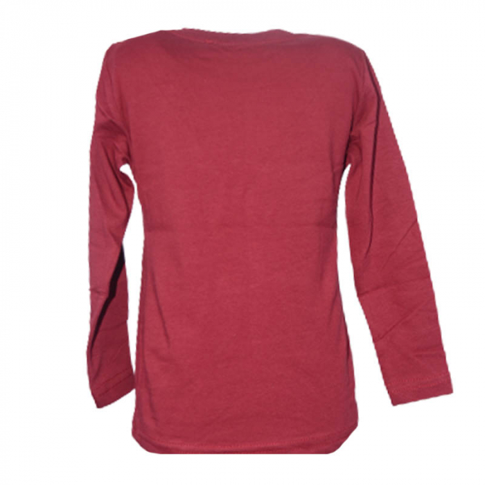 Bluza cu maneca lunga pentru baieti OLC SVR 230323-1, Visiniu [2]