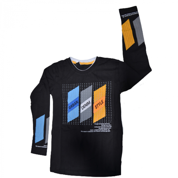 Bluza cu maneca lunga pentru baieti OLC SVR 73962N, Negru [1]