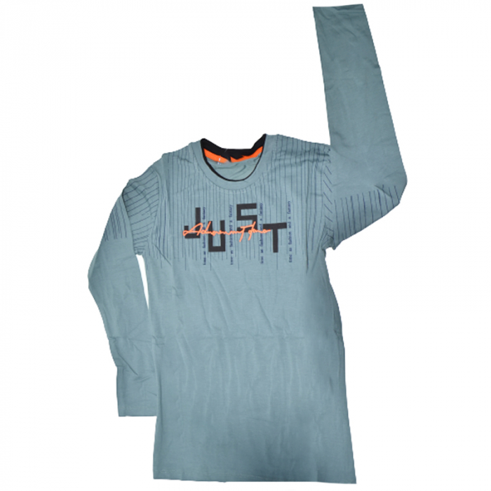 Bluza cu maneca lunga pentru baieti OLC SVR 73967V, Verde [1]