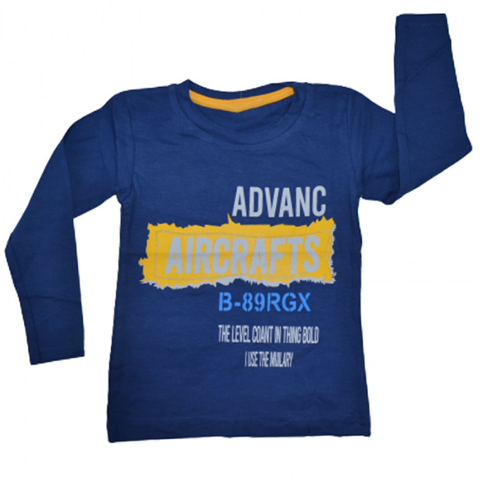 Bluza cu maneca lunga pentru baieti OLC SVR 371768, Bleumarin [1]