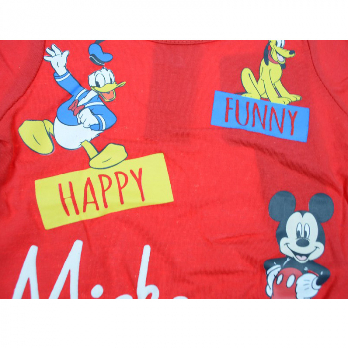 Bluza cu maneca lunga pentru baieti Sun City Mickey Mouse ET0098R-92-cm, Rosu [3]