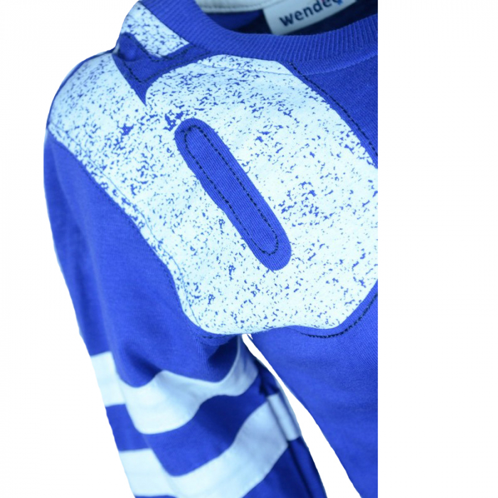 Bluza cu maneca lunga pentru baieti Wendee BU10300805-1-104, Albastru [2]