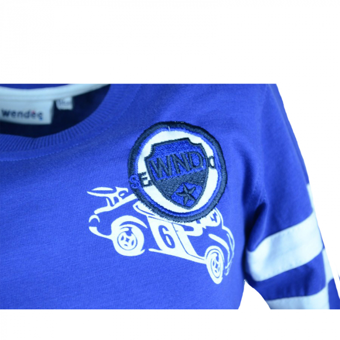 Bluza cu maneca lunga pentru baieti Wendee BU10300805-1-104, Albastru [3]