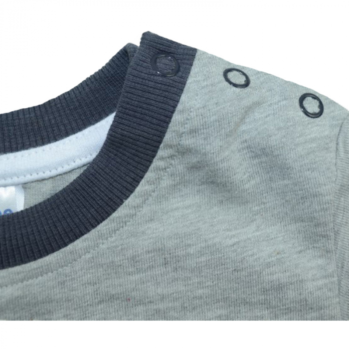 Bluza cu maneca lunga pentru baieti Wendee BU10300808-G-74, Gri [2]