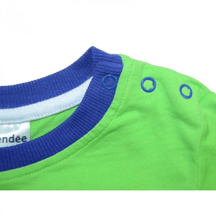 Bluza cu maneca lunga pentru baieti Wendee BU10300808-V-80, Verde [3]