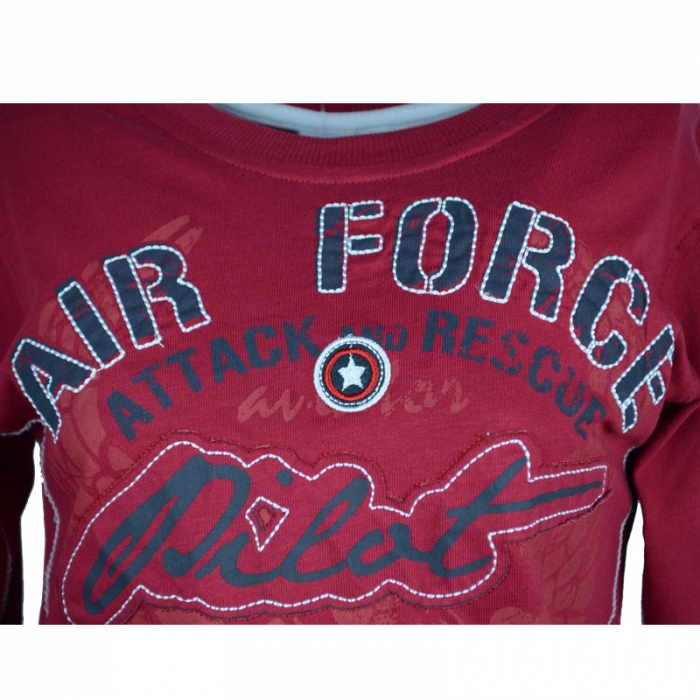 Bluza cu maneca lunga pentru baieti Wendee DS101106-1-116, Rosu [2]