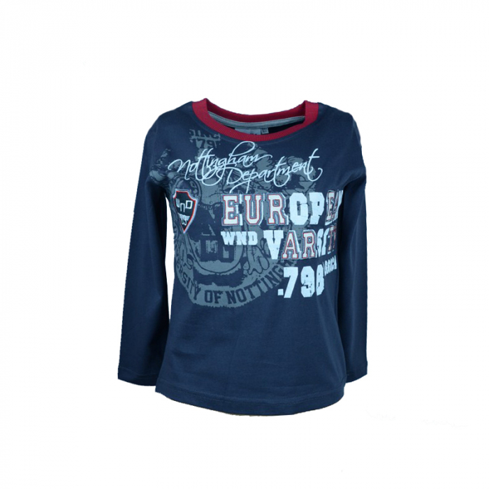 Bluza cu maneca lunga pentru baieti Wendee DS101126-1B-122, Multicolor [1]