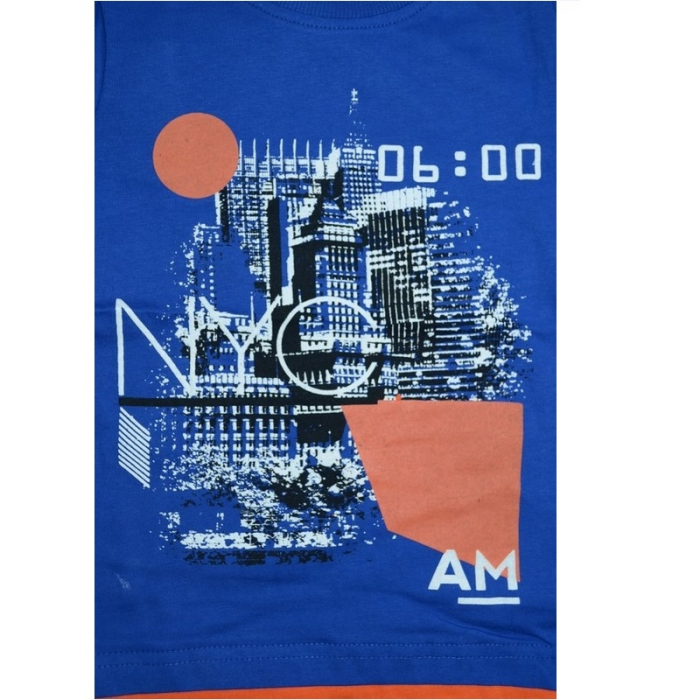 Bluza cu maneca lunga pentru baieti Wendee OK101969-1AL-116, Albastru [2]