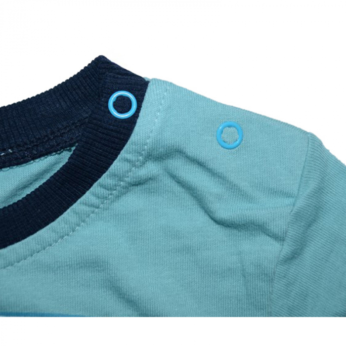 Bluza cu maneca lunga pentru baieti Wendee OZFB101616-0V-80, Verde [3]